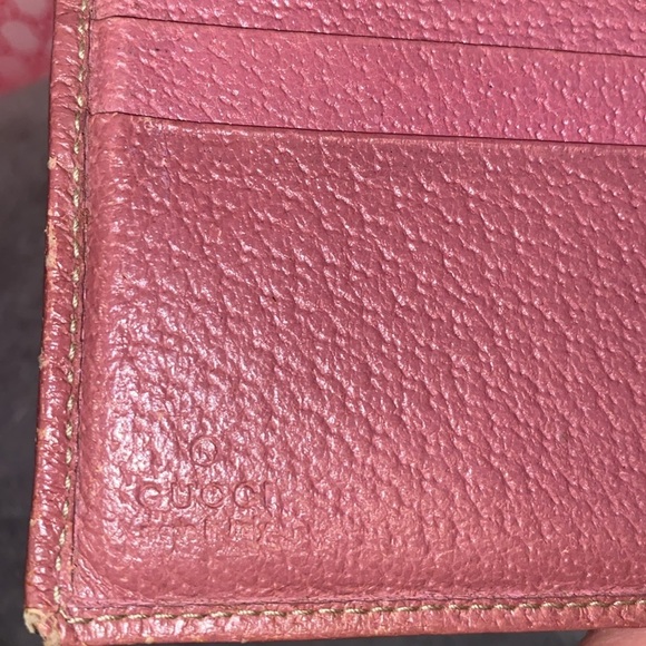 💕GUCCI💕Tan/Pink GG Canvas and Leather French Flap Wallet with COA/GUC - Picture 15 of 15